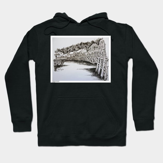 Creek Street, Ketchikan, Alaska Hoodie by ROB51